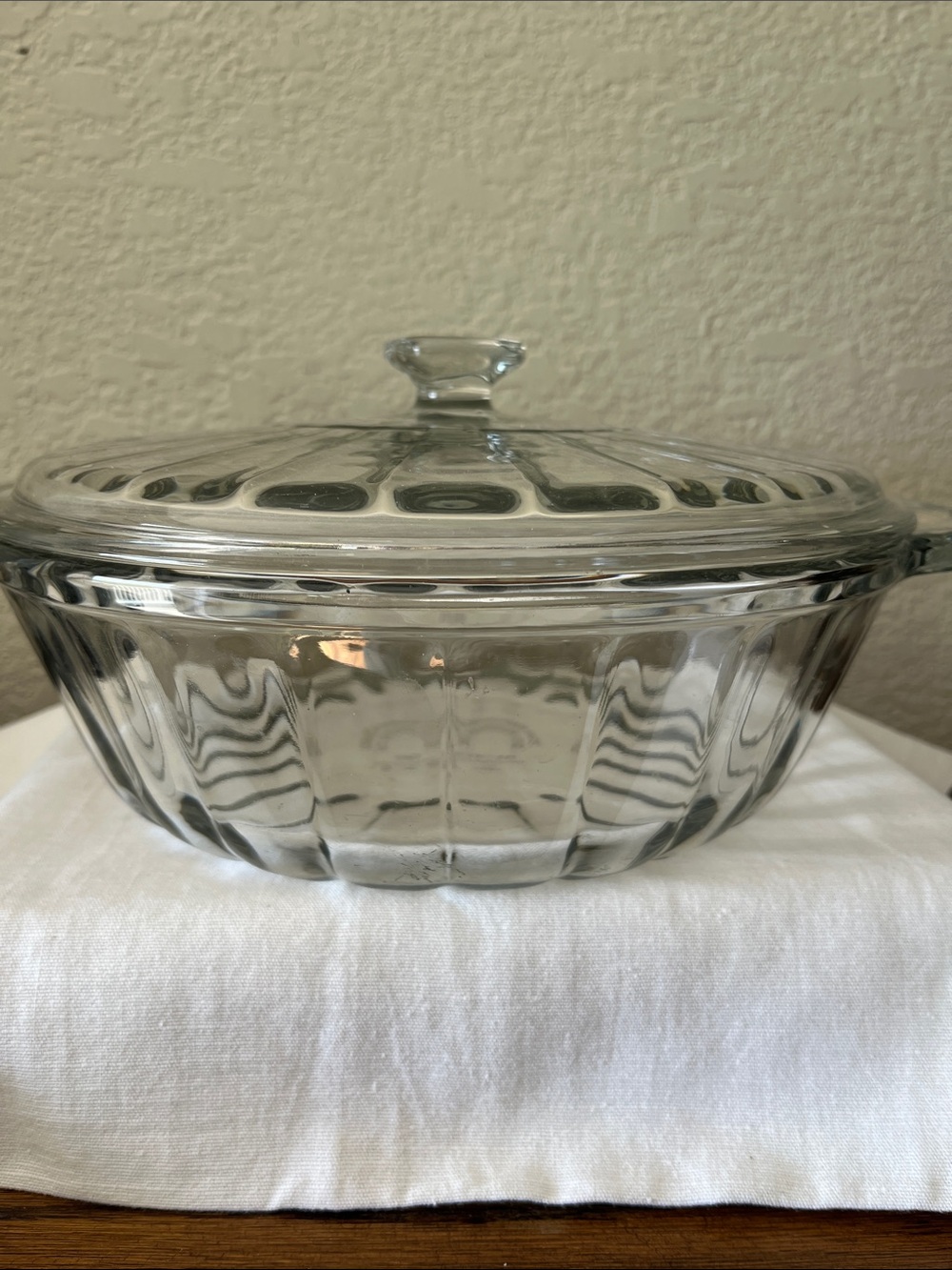 Anchor Hocking 2 Qt Glass Covered Casserole Dish w/ Lid | USA Vintage Bakeware